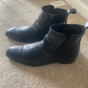Mezlan Belucci Black Alligator Men's Boots